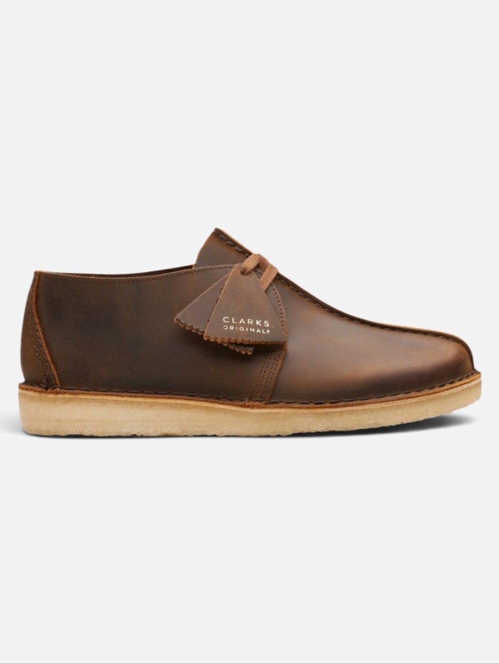 Clarks Men’s Desert Trek Beeswax Brown Leather Chukka Wallabee